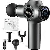 TISSCARE Percussion Massage Gun – 6 Speeds, 4 Attachments for Full Body Pain Relief, Muscle Recovery & Relaxation – Ideal for Back, Neck, Shoulders, Legs & Feet