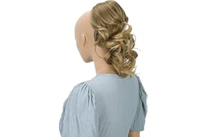 CAISHA by PRETTYSHOP 12" Hair Piece Braid Ponytail Extension Voluminous Wavy Light Brown Blonde Mix PH212