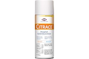 Clorox Healthcare Citrace Hospital Disinfectant and Sanitizer Aerosol Spray, Citrus, 14 Ounces (Package May Vary)
