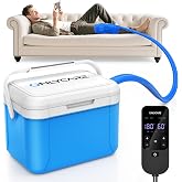 ONLYCARE Ice Machine for Knee After Surgery, Portable Cold Therapy Machine | Program Timer Ice Therapy Machine with Quiet Pump, Cold Compress Pad for Ankle Arm Joints Sports Injuries Cryotherapy Machine