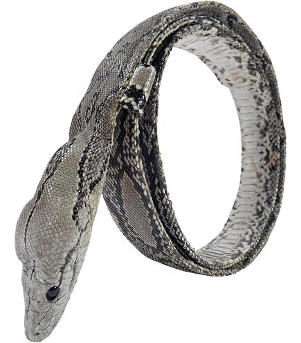 Pelgio Genuine Python Snake Skin Handmade Belt 46 display picture 2