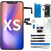CYKJGS for iPhone Xs Screen Replacement with Ear Speaker Proximity Sensor | 3D Touch 5.8" LCD Display Digitizer Full Assembly with Front Earpiece Fix Tool Glass Repair Kit A1920 A2097 A2098 A2100
