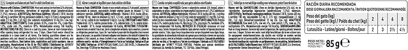 Ração úmida para gato ultima fit & delicious - mousse com frango: 24 latas de 85g