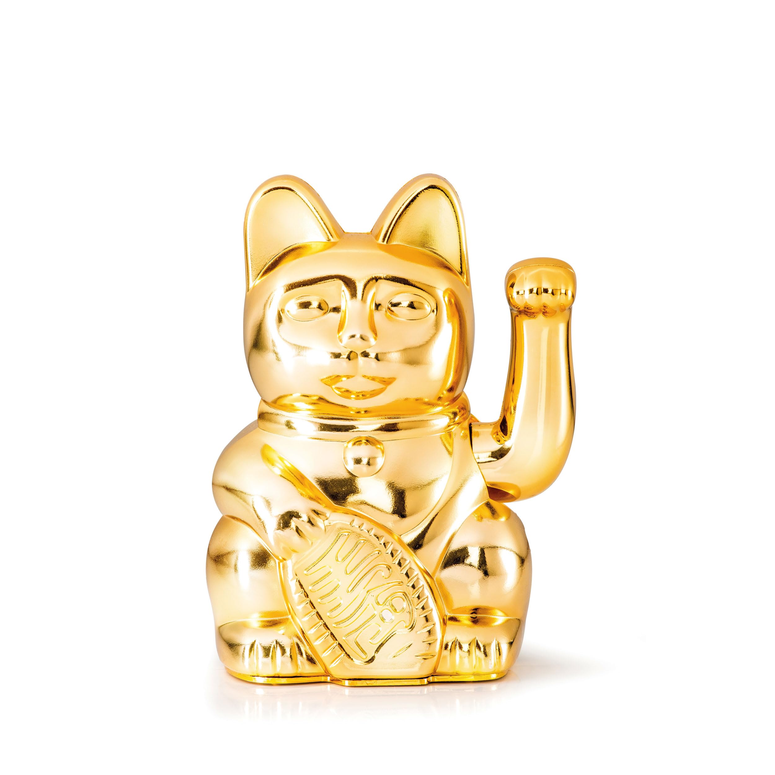 DONKEY Products Lucky Cat, Waving Cat, Japanese Decorative Cat, Various Designs and Colours, Colour: Gold