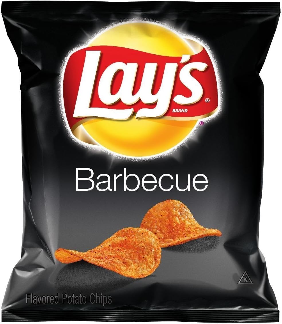 Canadian Lays 27pk BBQ Bar B Q Flavour Chips (66g/ 2.32oz per pack)