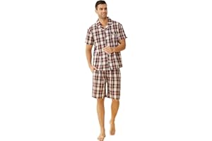 Latuza Men's Cotton Woven Short Sleepwear Pajama Set