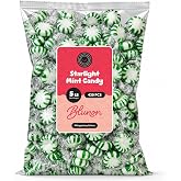 Spearmint Candy Starlight Mints - 5 Pounds Bulk Individually Wrapped - Classic Holiday Candies - 430 Pieces