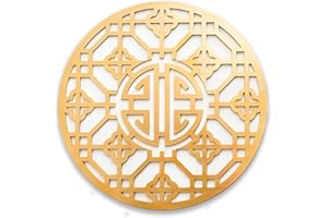 QYRCXX Copper Bird Bath Purification Disk, Water Wiggler for Bird Bath, Bird Bath Copper Disk, 1mm Reinforced 99% Pure Copper Cleaning Disk, Universal Fit for Outdoor Birdbaths, 4 Inch in Diameter (B)