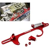 RYANSTAR Throttle Cable Bracket 4150 4160 Series Throttle Brackets Billet Adjustable Aluminum Red