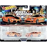 Hot Wheels Premium Car Culture Fast and Furious 2021 Toyota GR Supra and Toyota Supra (1:64 Scale Double Pack)