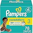 Pampers Baby Diapers - Swaddlers - Size 3, 78 Count, Ultra Absorbent Disposable Infant Diaper