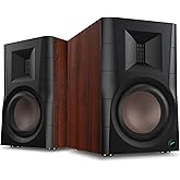 HiVi-Swans D200 Bluetooth Powered Bookshelf Speakers - Studio Monitor Speakers - Computer Speakers for TV/Turntable/PC/Monitor - 5 Inch Near Field 260w RMS - Wood Grain