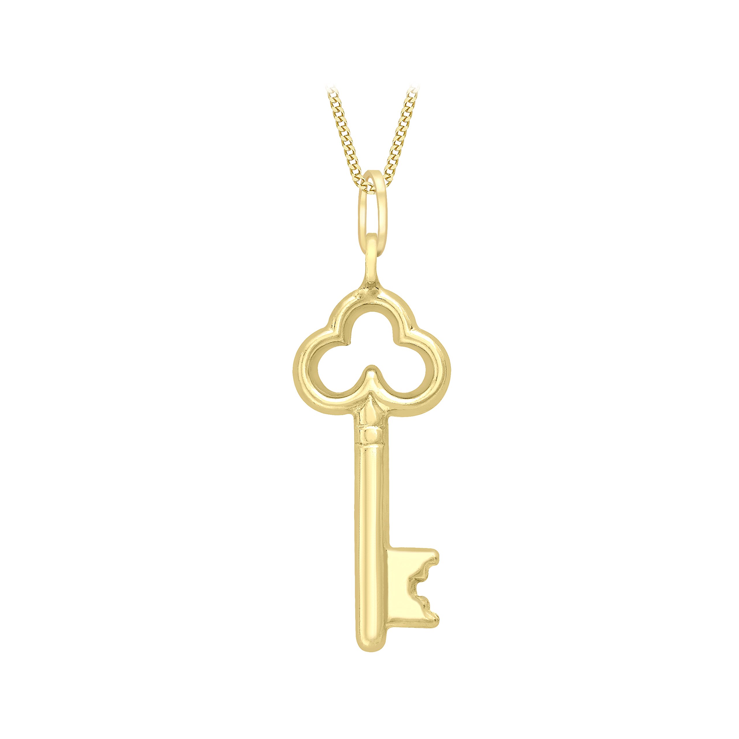 CARISSIMA Women's 9ct Yellow Gold Key Charm Pendant