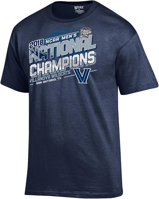 Amazon.com : Gear for Sports Villanova Wildcats 2018 Men's Basketball National Champions Cotton 