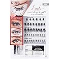 KISS Lash Couture Lash Mapping Kit with 3 Mapping Stickers, Semi-Permanent Lash Adhesive, Adhesive Remover, Tweezers, Spoolie, Micro Brush, and 42 Lash Clusters,21 Pair (Pack of 1)