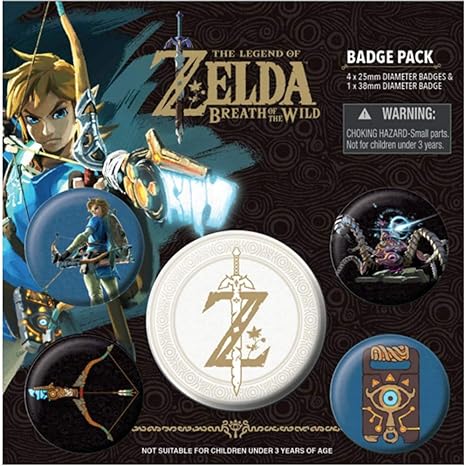 Amazon ゼルダの伝説 ゼルダ35周年 Z Emblem 5個セット バッジ 公式 オフィシャル バッジ ホビー