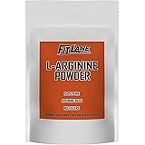 L-Arginine Powder. 5000mg per Serving. Pure Nitric Oxide Supplement by Fit Lane Nutrition 300 Grams (10.5 oz) Bag.