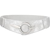 JASGOOD Women Wide Elastic Waist Belt Fashion Stretchy Dress Belt Vintage Stretch Belts Retro Ladies Waistband