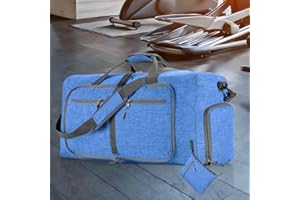 Waterproof Gym Travel Duffel Lightweight Bag for Beach Swim Bag Men Women Oxford Cloth Sports Bag - Blue