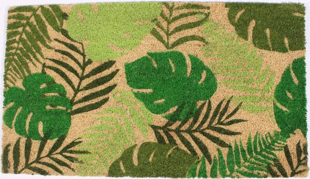 Decorative Coir Entrance Door Mat Nature 70 cm x 40 cm