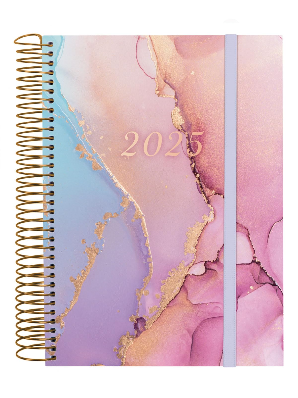 Finocam - Spirale Design Collection 2025 Diary 1 Page per Day January 2025 - December 2025 (12 Months) Goldy Italiano — image 1
