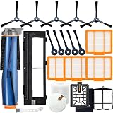 Replacement Parts for Shark AI AV2511AE AV2501S AV2610WA AV2501AE RV2502AE RV2610WA AV2510AOUS AV2510SOUS RV2610WD 2-In-1 AI Ultra Robot Vacuum Cleaner,Main Brush, HEPA Filter, Foam Filter,Side Brush