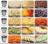 SOKANY 1000W 6-in-1 Electric Grater Salad Slicer 5 Inserts Fruit Veg Chopper view 4