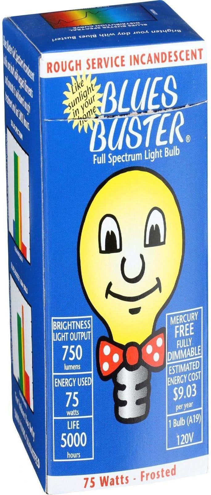 Full Spectrum Light Bulb - Frosted - 75 Watt 1 Unit