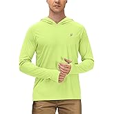 Roadbox Mens UPF 50+ Long Sleeve, Sun Hoodie Fishing Shirts for Men, UV Protection Hooded for Hiking Running Workout