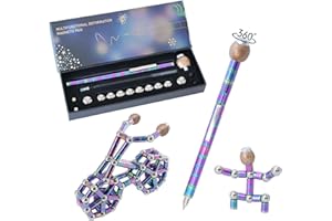 JODOUEEIR Rotating Soccer Stress Relief Toy - Magnetic Pen, Fidget Pen,Teen Boys Gift Ideas，Best Gift for 8-12-13-15-16 Years Old,Christmas Birthday Gifts,Unique Toy Gift for Kids or Friends.