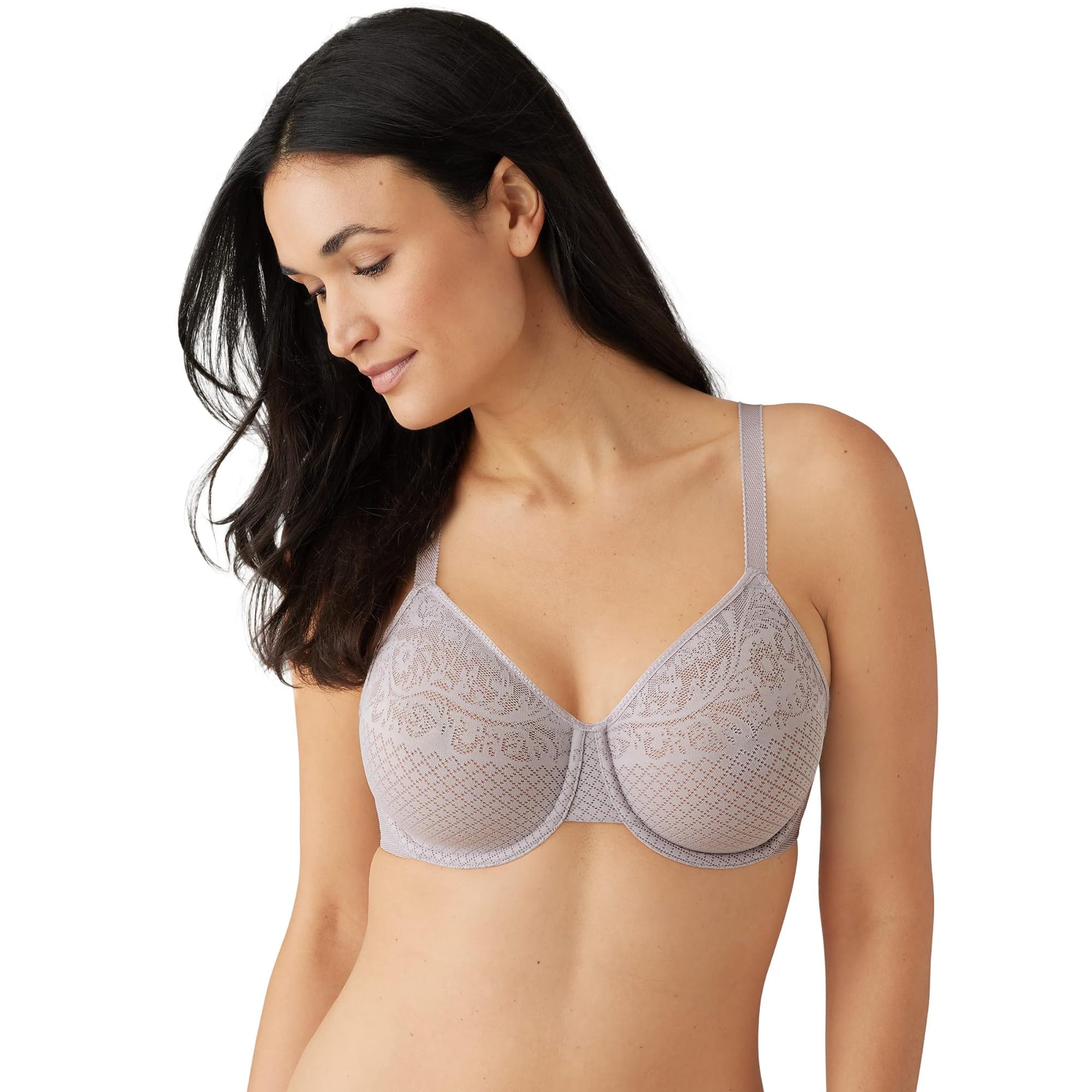 Wacoal Women’s Plus Size Visual Effects Minimizer Bra, Raindrops, 44D