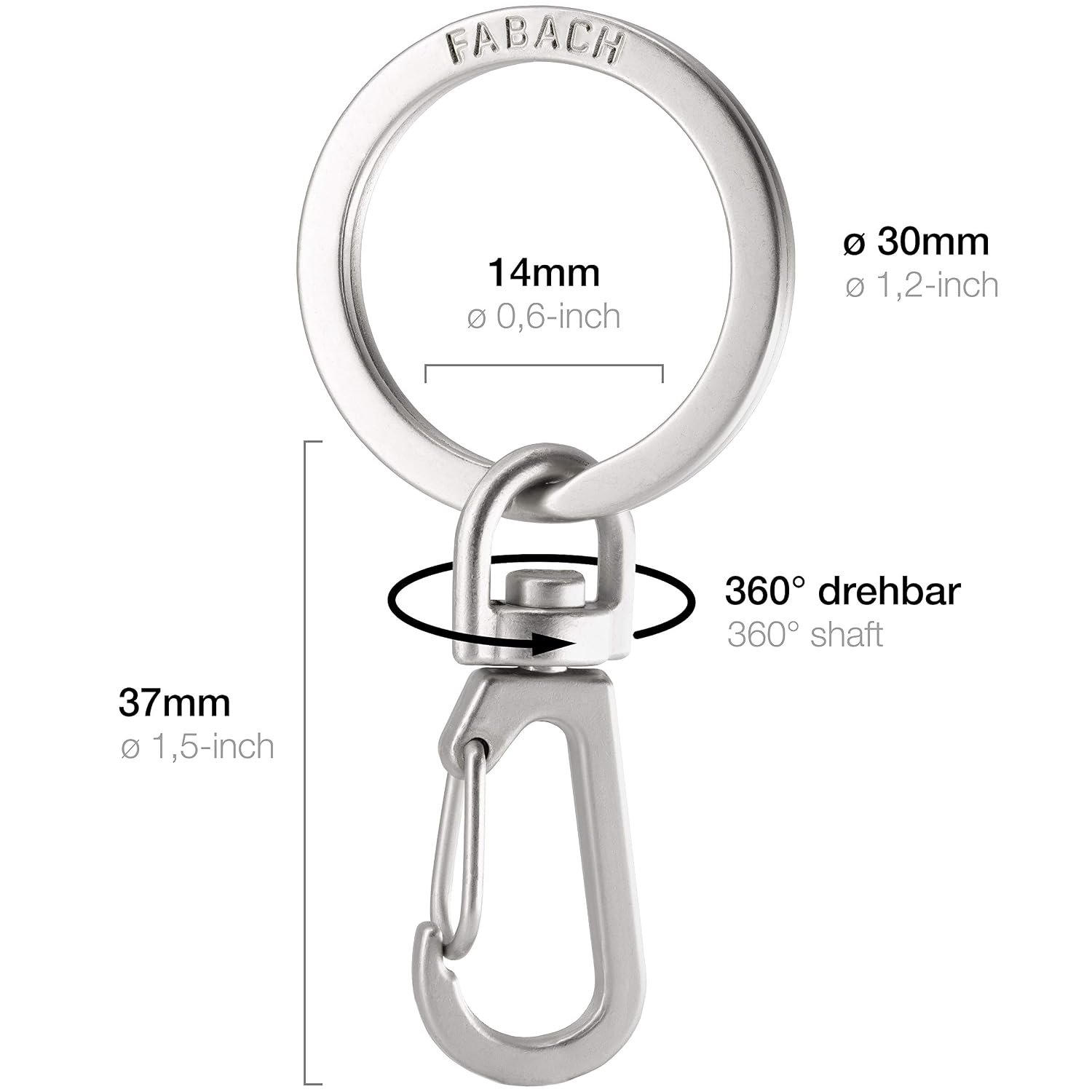 Stabile Mini Schlussel Karabiner Haken Als Schlusselhalter Und Zum Basteln Kleine Abnehmbare Karabinerhaken Schlusselringe Fabach Karabiner Schlusselanhanger Mit Drehbarem Schlusselring Auto Motorrad Schlusselanhanger
