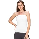 Kurve Medium Length Tube Top with Built-in Shelf Bra, UV Protective Fabric UPF 50+ (Made with Love in The USA)