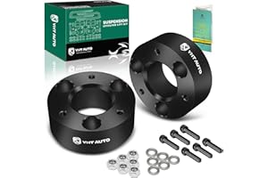 YHTAUTO 3 inch Front Leveling Lift Kit, Aluminum Strut Spacers w/Hardware Kit Compatible with 2006-2023 Dodge Ram 1500, 2006-2010 Dakota, RWD/4WD, Suspension Leveling Kit Set of 2