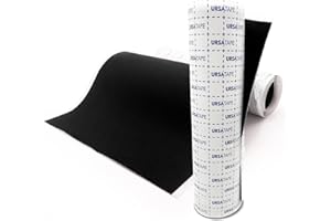 URSA STRAPS URSA Tape, Stretchy Moleskin Fabric Tape Roll, Heavy-Duty No-Residue Fashion Tape and Body Tape for Fabric, Shoes, Skin and More, Black, 100x15 Centimeters (39 x 6 inches)