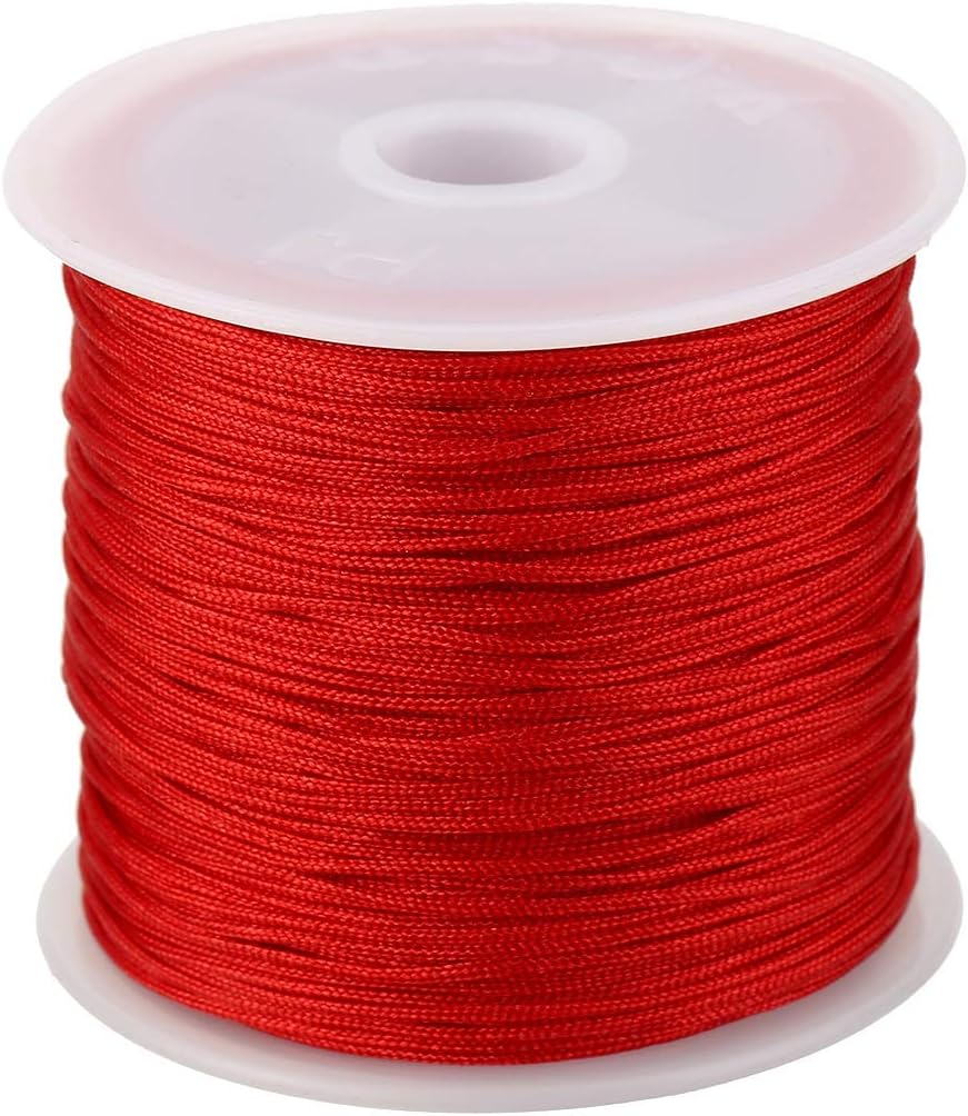 0.8mm x 45m Nylon Cord Chinese Knotting Cord Braided String DIY