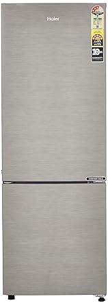 Haier 273 L 3 Star ( 2019 ) Frost-Free Double Door Refrigerator (HEB-26TDS, Dazzel Steel ,Convertible)