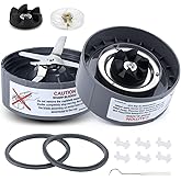 2 Pack Replacement Blade for NutriBullet Blender 900W 600W Series, Replacement Parts Compatible with NutriBullet Blade Including Gear Rubber Gasket and Shock Pad