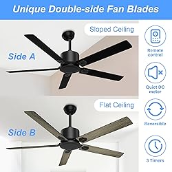 BECLOG Ceiling Fan with Remote Control, Ceiling