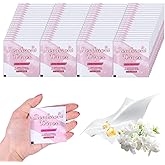 100 Pcs Deodorant Wipes Individually Wrapped Mini Deodorant Travel Size Wet Armpit Wipes Travel Deodorants Bulk for Women Men Homeless Personal Cleansing Wipe Butt Hands Face Underarm Sports(Rose)