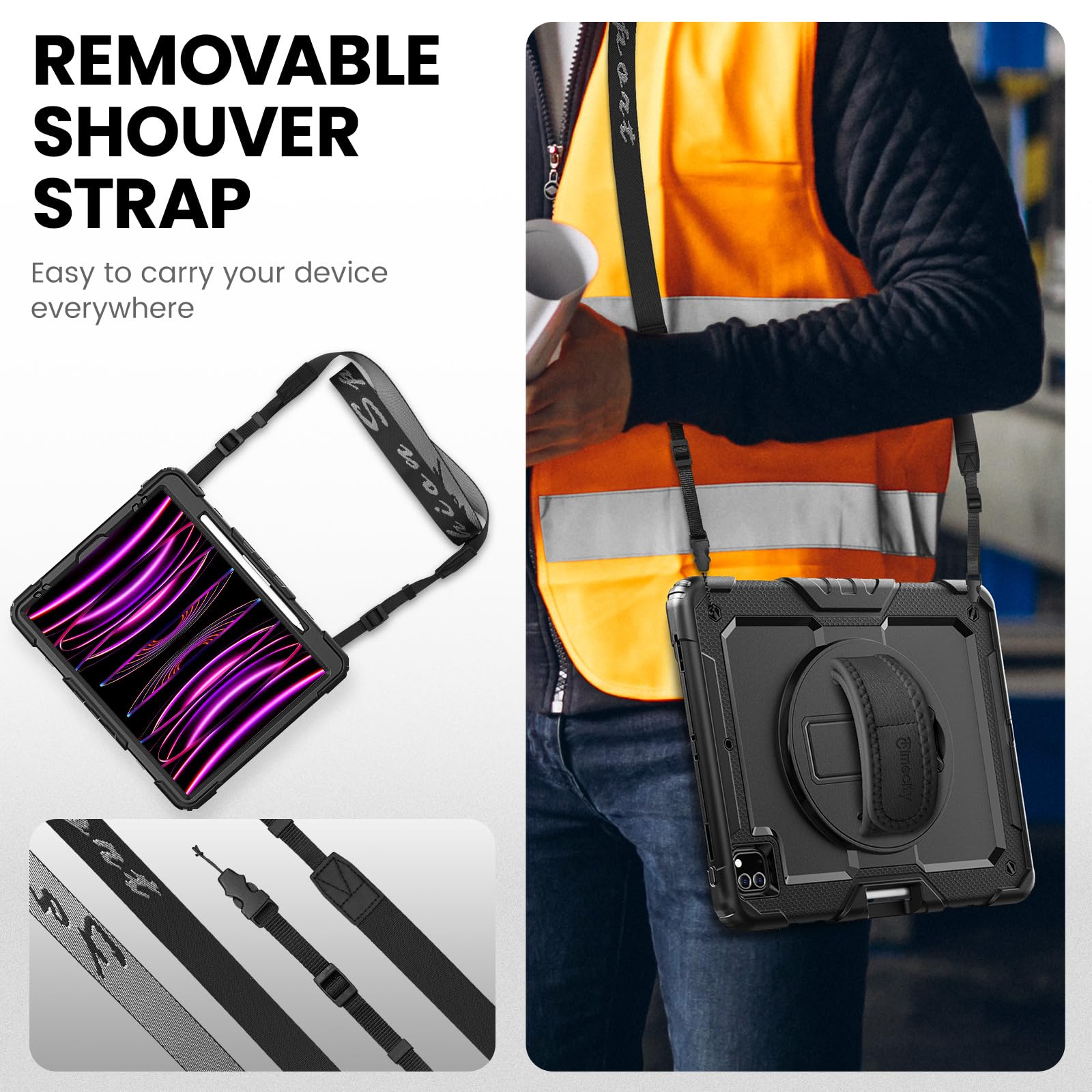 Timecity Protective Case for iPad Pro 12.9 inch