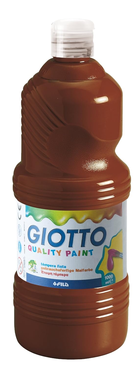 Giotto 533428 Tempera Pronta 1000 Ml Marrone Scuro