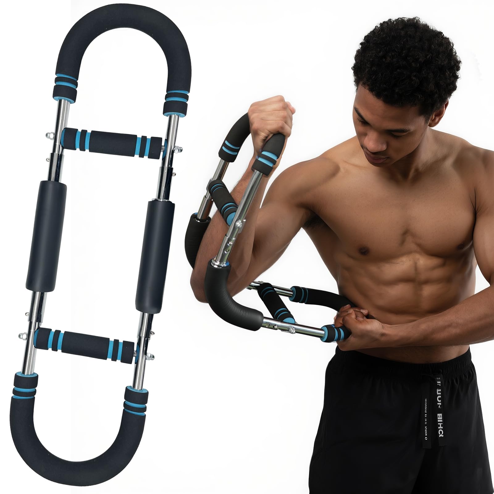 Photo 1 of DERACY Twister Arm Trainer, Forearm Strengthener, Chest Workout Equipment, Adjustable Resistance Arm Exerciser, Portable Home Gym Fitness Equipment