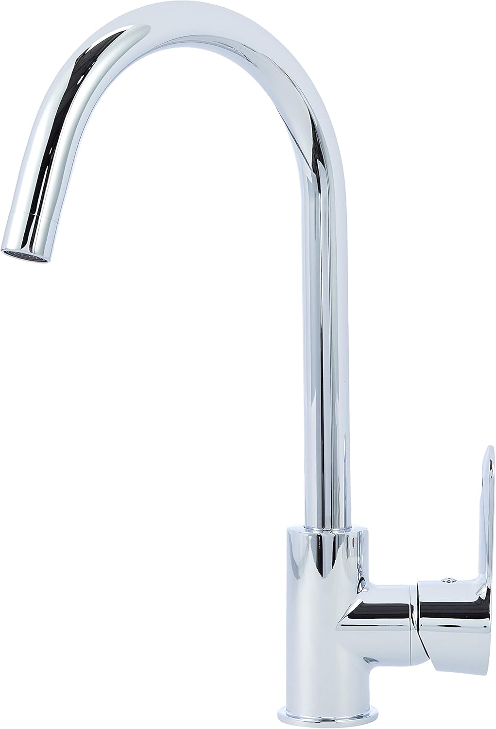 AmazonBasics Modern Gooseneck Kitchen Tap Mixer Polished Chrome
