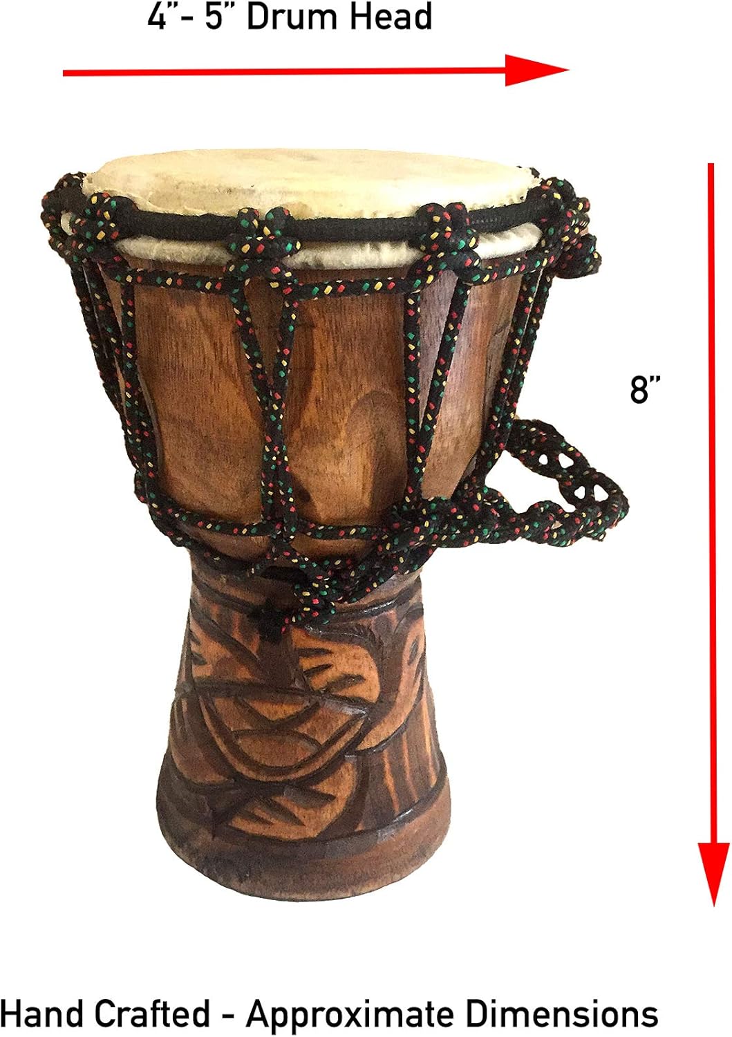 JIVE Djembe Drum African Bongo Congo Lucky Turtle Hand Drum For Kids