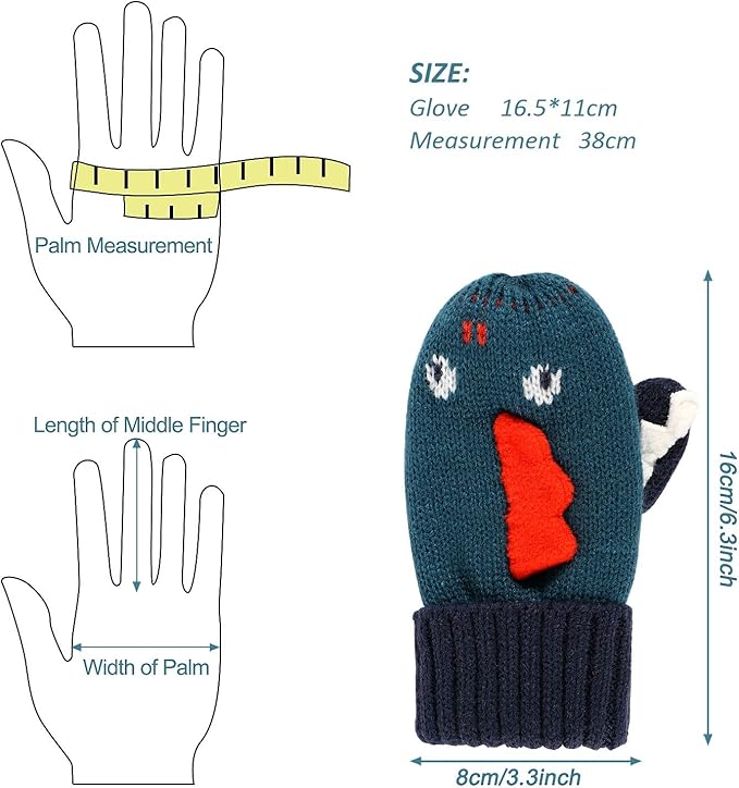 girls bobble hat and gloves