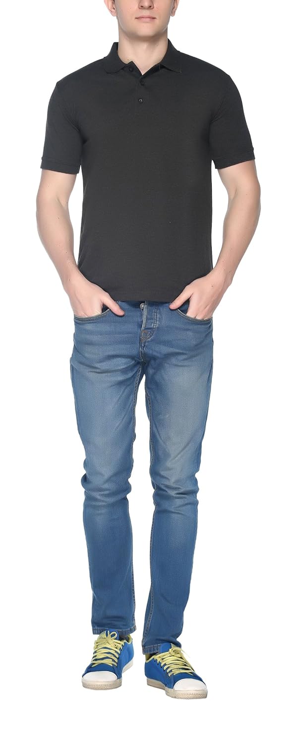 pikmee fastees half sleeve casual neck collar polo t-shirt for men