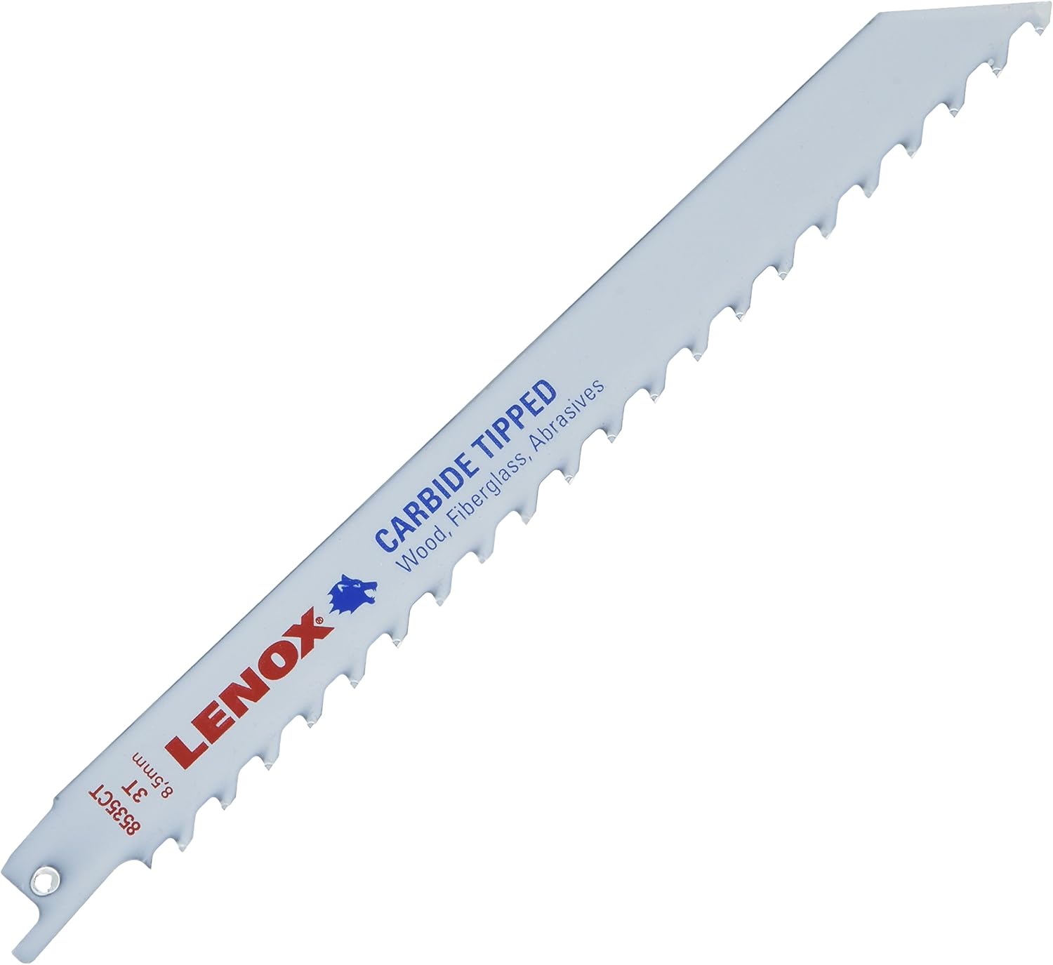 Lenox 205998535RCT 3 TPI CarbideTipped Reciprocating Saw Blade, 8" Amazon.co.uk DIY & Tools