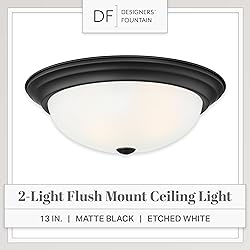 DESIGNERS FOUNTAIN 2-Light Flush Mount Ceiling