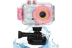 WEOLULI Kids Waterproof Camera,Birthday for 3 4 5 6 7 8 Year Old Girls Boys,Underwater Toddler Camera，Toys for Girl Boys Age 4-10 with 32GB SD Card